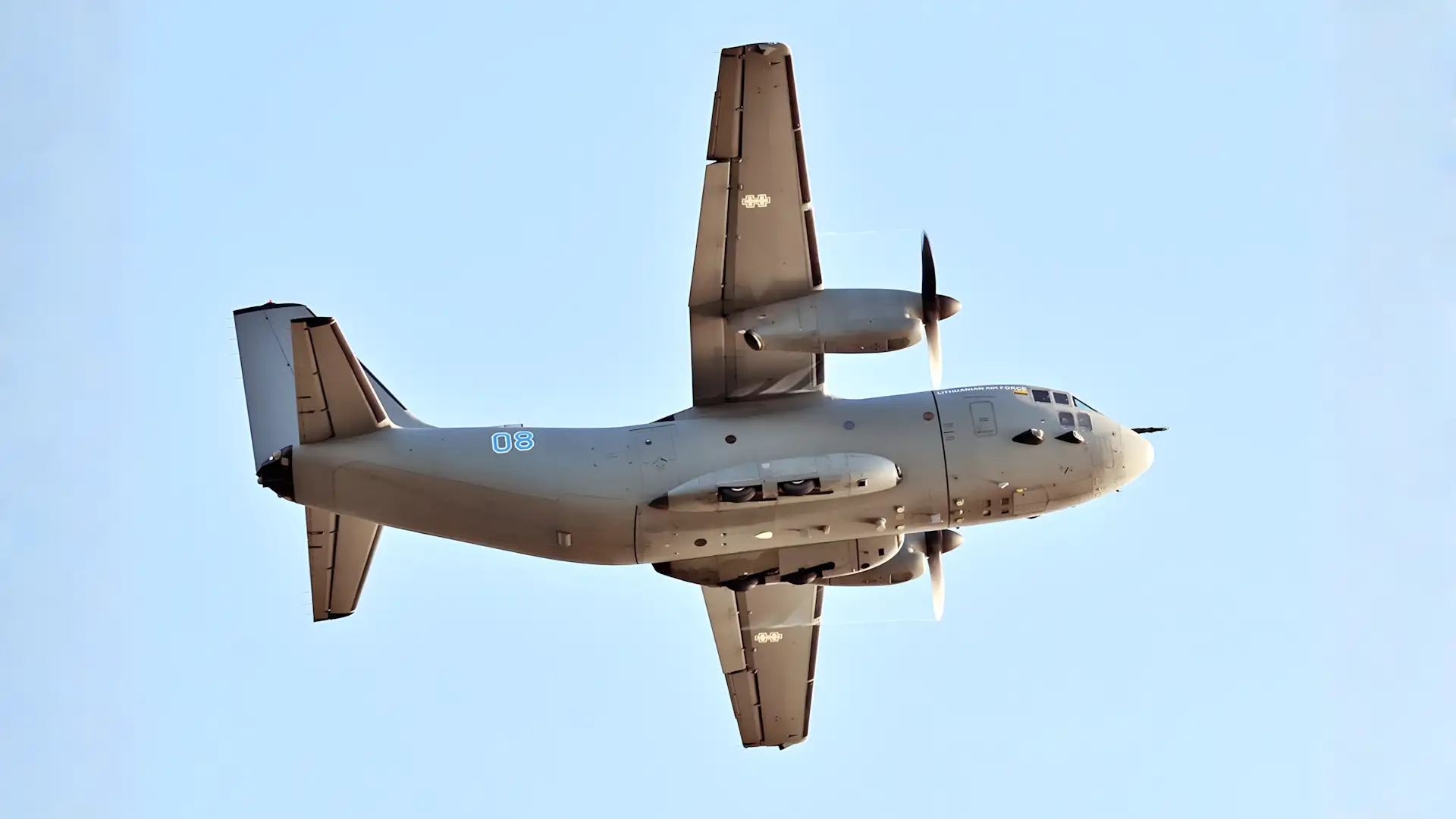 C-27J Spartan da Força Aérea da Lituânia que será modernizado até 2036