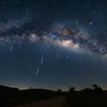 Chuva De Meteoros Liridas Ceu Escuro
